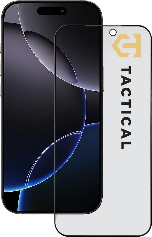 Tactical Glass Shield Privacy Stealth 5D sklo pro Apple iPhone 17 Pro Max Black