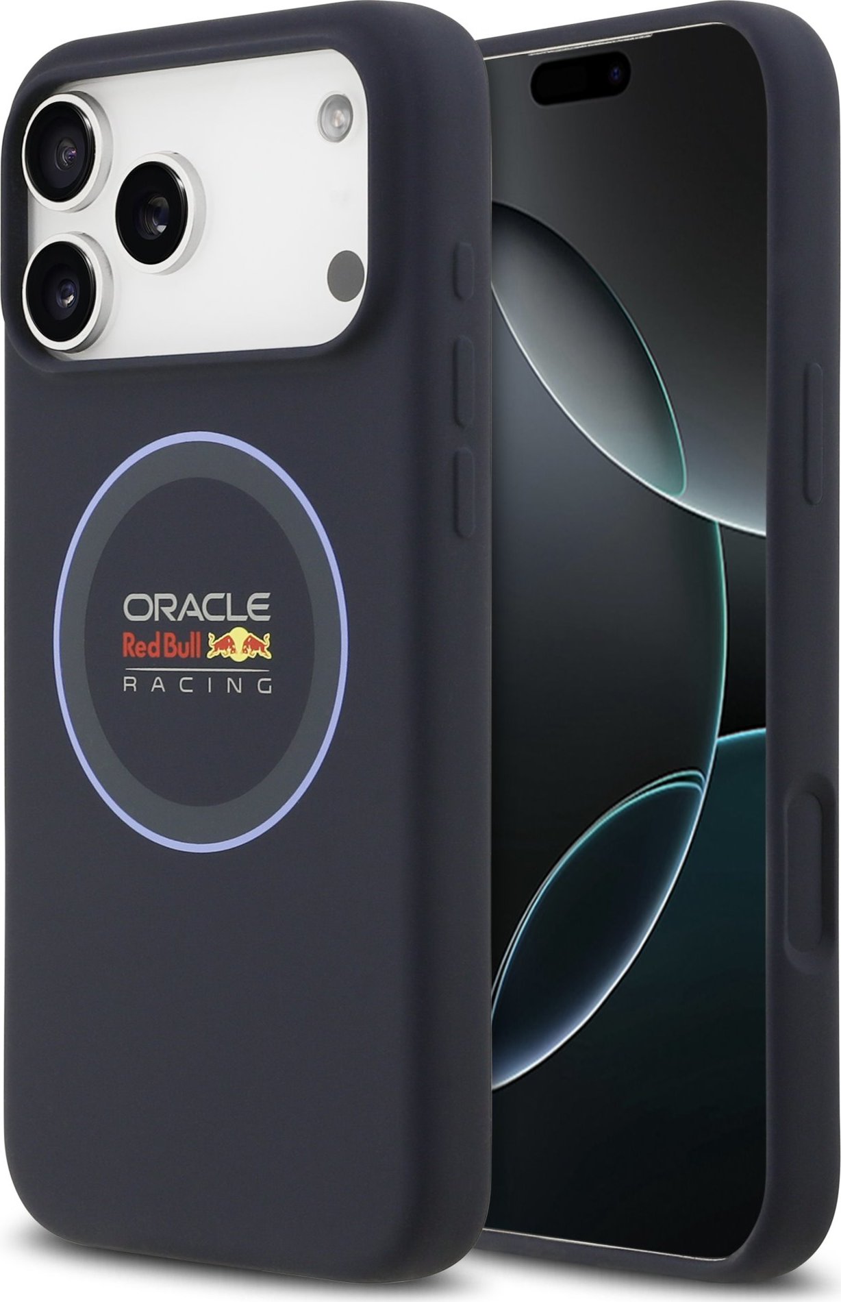 Red Bull Silicone Blue Ring MagSafe Zadní Kryt pro iPhone 17 Pro Max Navy