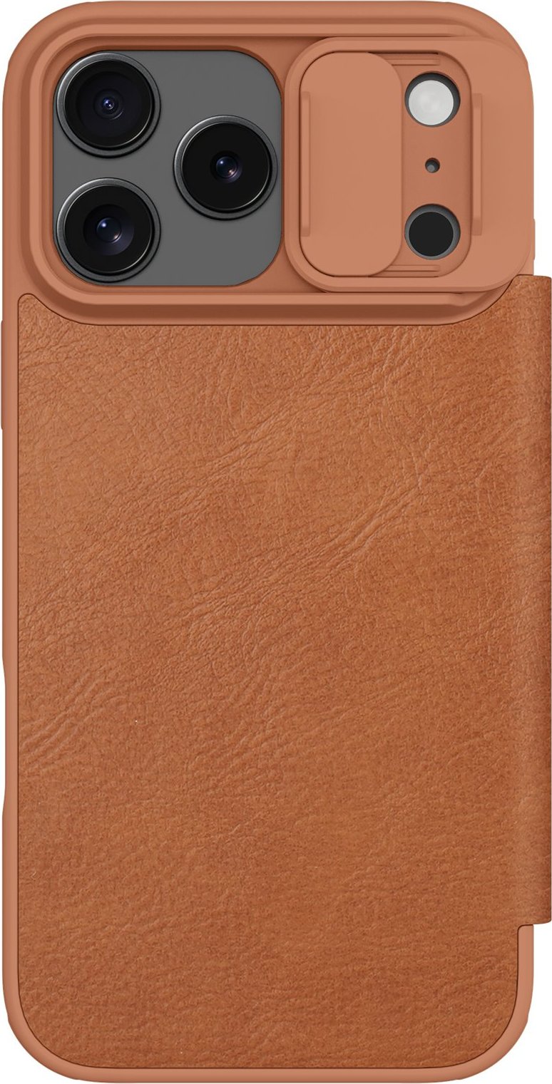 Nillkin Qin Book PRO Pouzdro pro Apple iPhone 17 Pro Max Brown