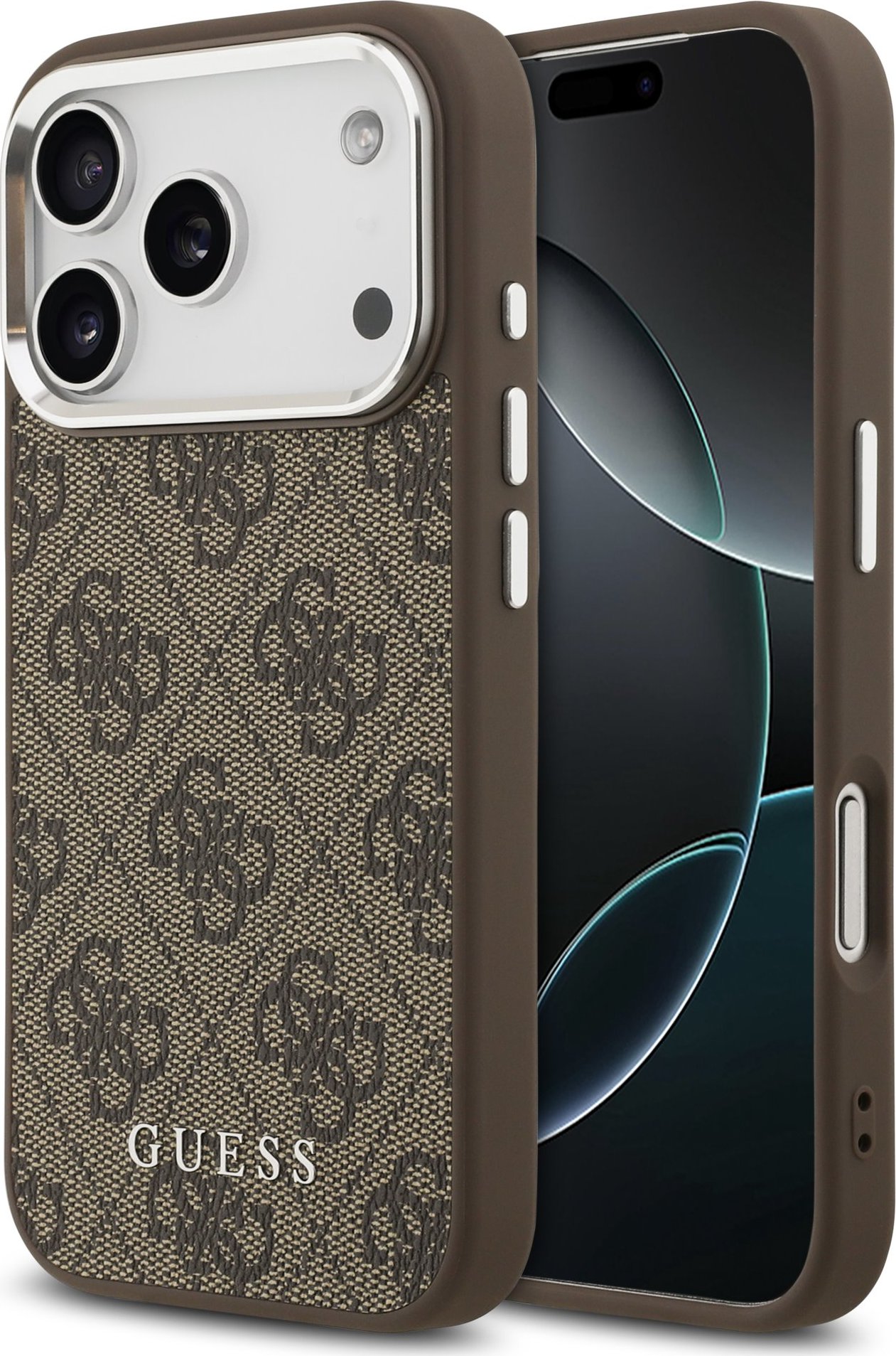 Guess 4G MagSafe Zadní Kryt pro iPhone 17 Pro Max Brown