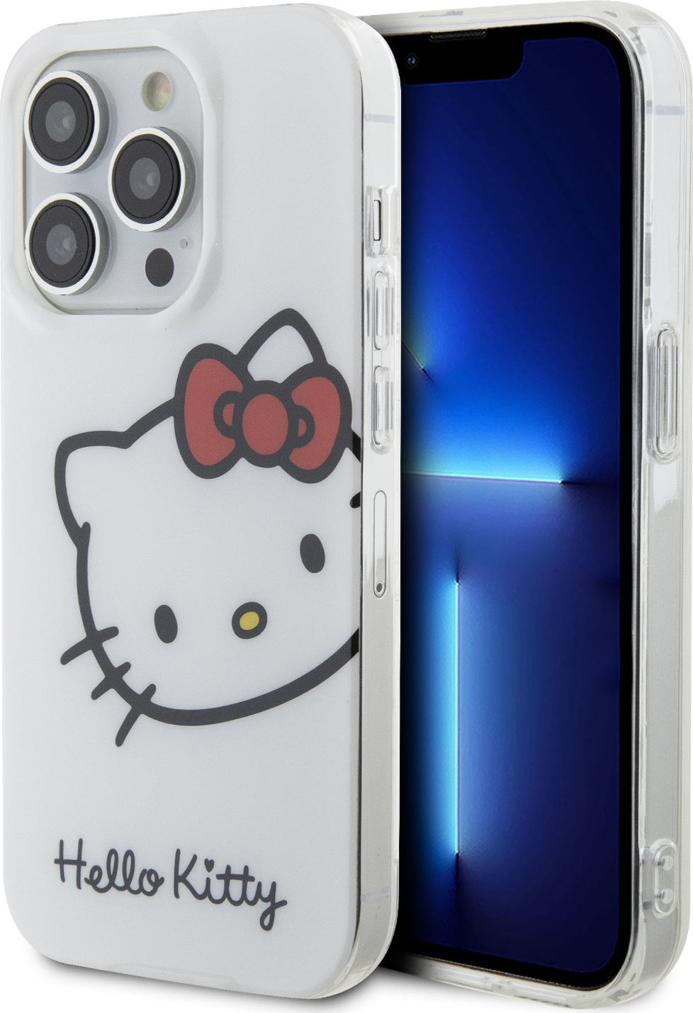 Hello Kitty IML Head Logo Zadní Kryt pro iPhone 13 Pro White