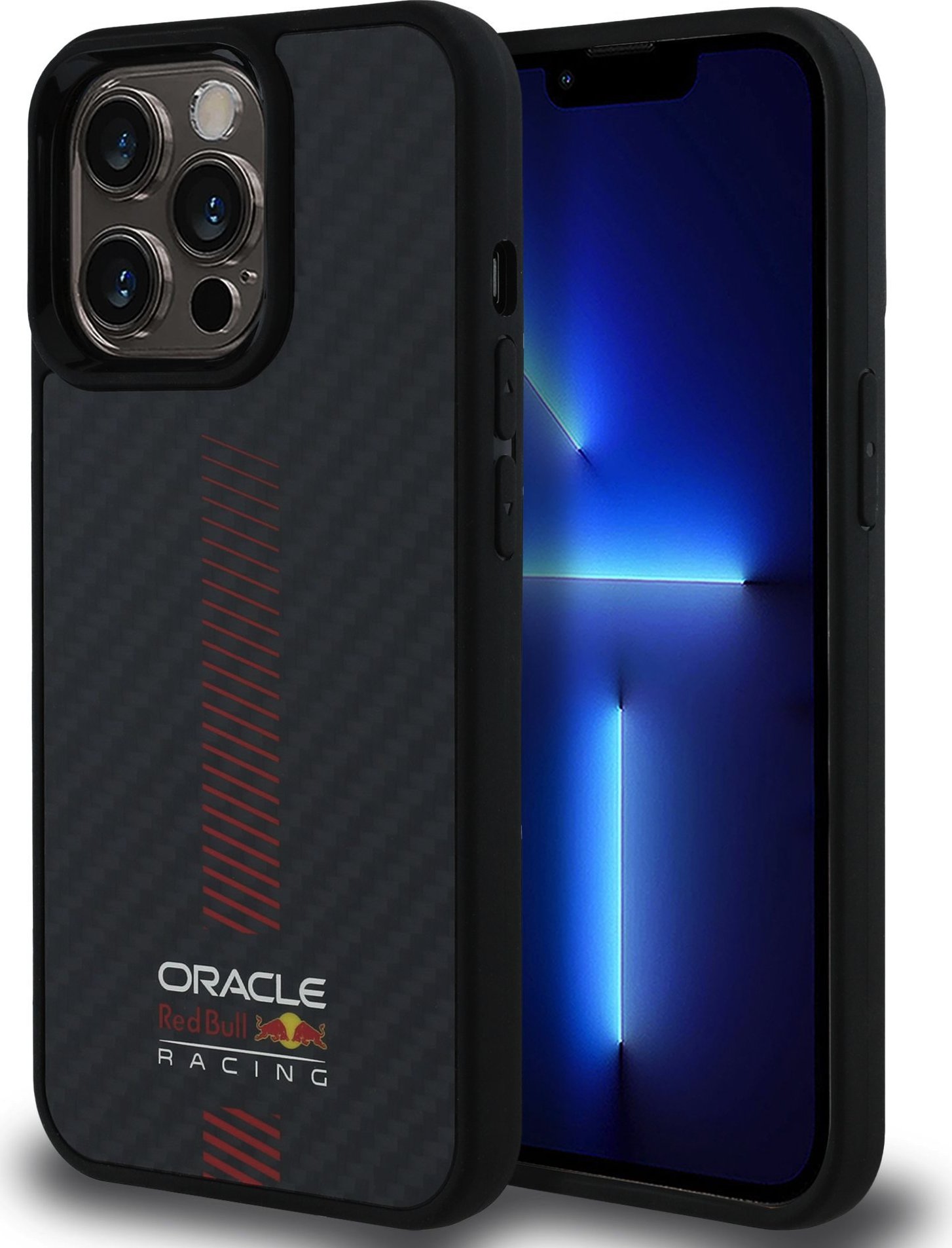 Red Bull Carbon Powerbar MagSafe Zadní Kryt pro iPhone 13 Pro Black