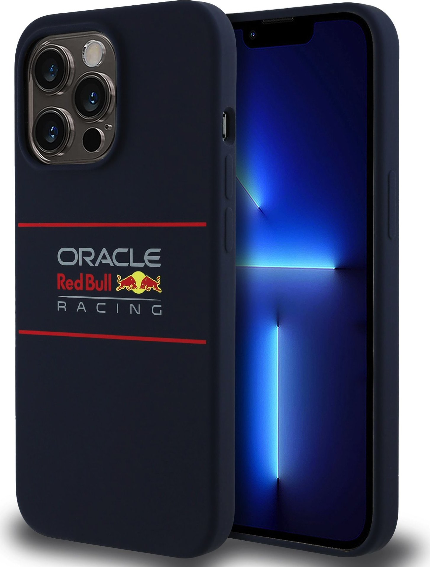 Red Bull Silicone Horizontal Logo MagSafe Zadní Kryt pro iPhone 13 Pro Navy