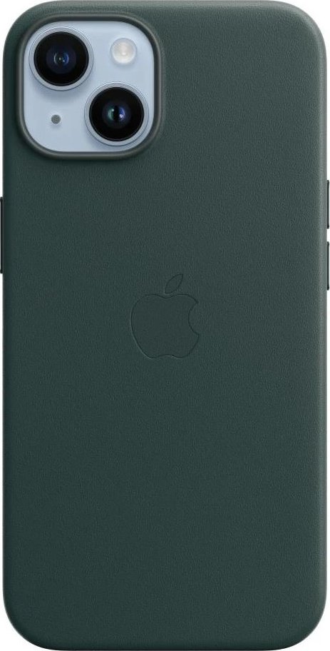 MPP53FE/A Apple Kožený Kryt vč. MagSafe pro iPhone 14 Forest Green