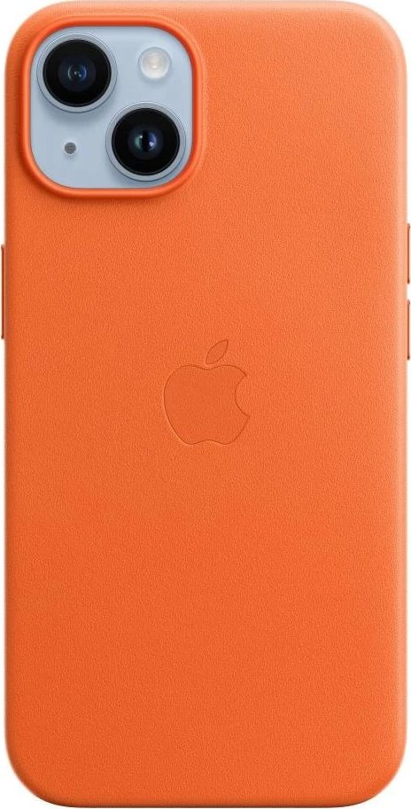 MPP83ZM/A Apple Kožený Kryt vč. MagSafe pro iPhone 14 Orange