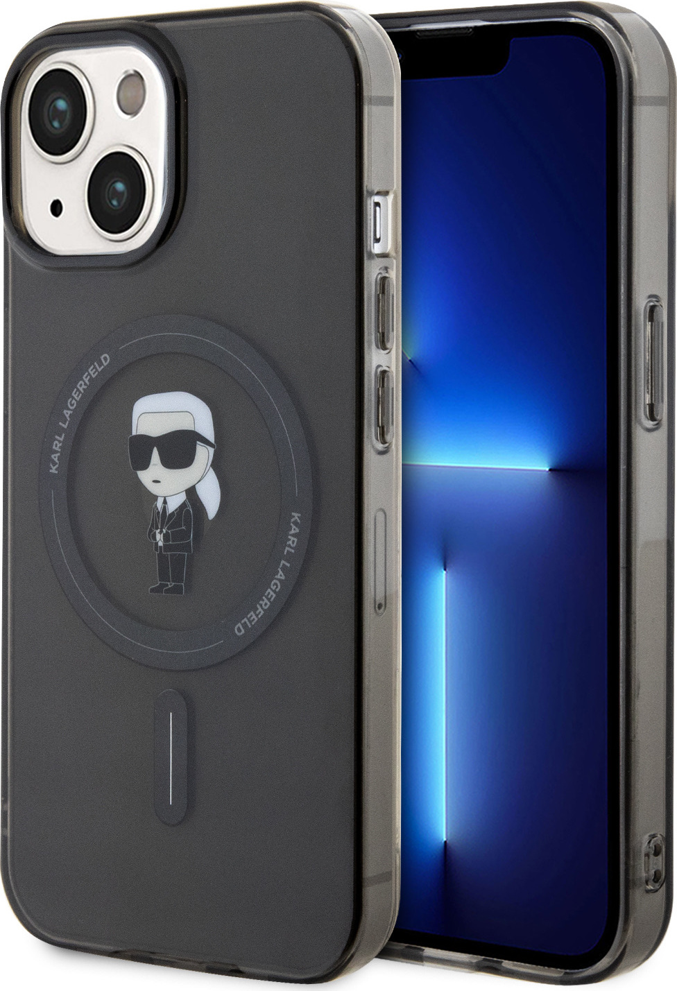 Karl Lagerfeld IML Ikonik MagSafe Zadní Kryt pro iPhone 15 Black