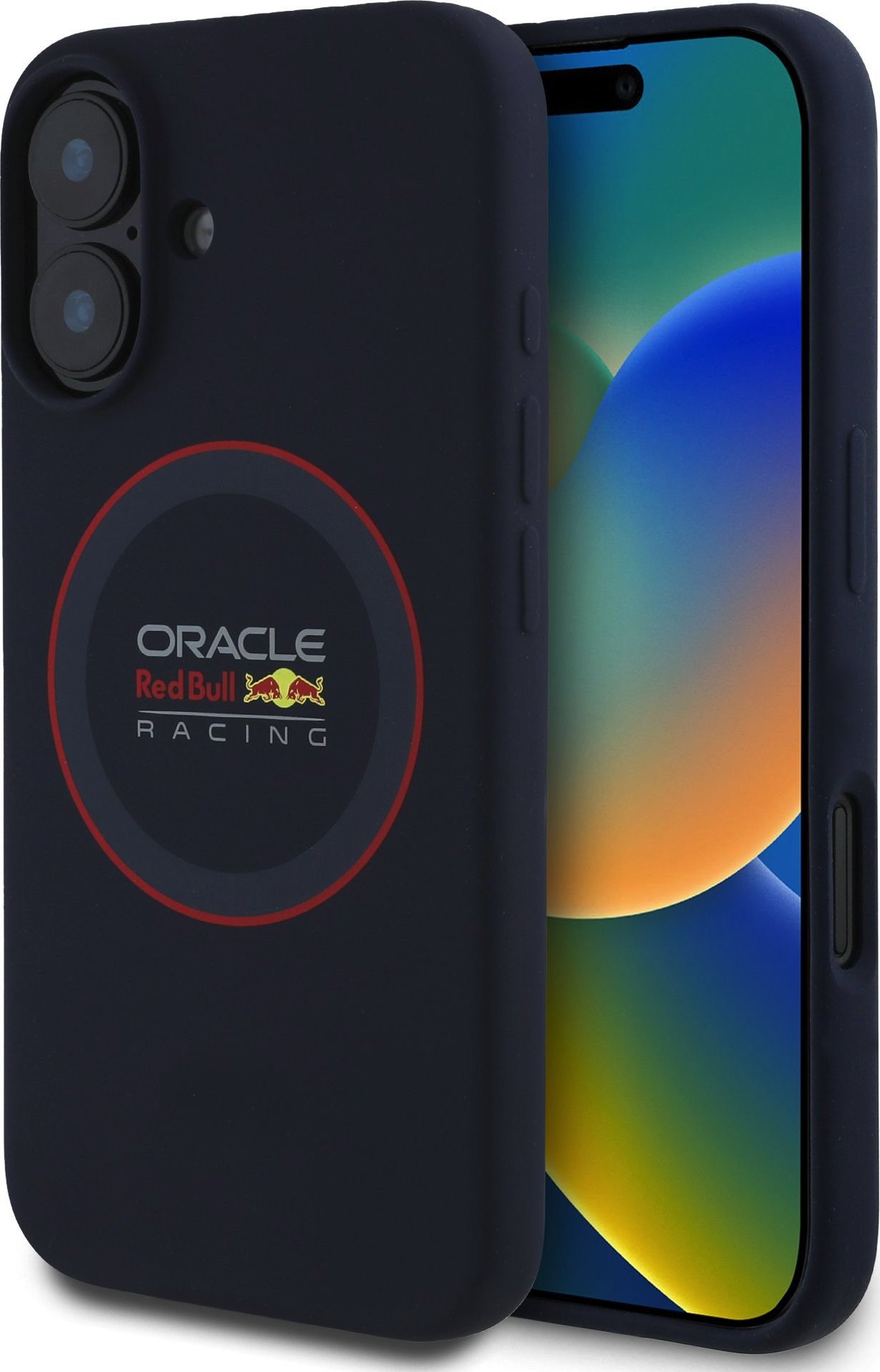 Red Bull Silicone Red Ring MagSafe Zadní Kryt pro iPhone 16 Plus Navy