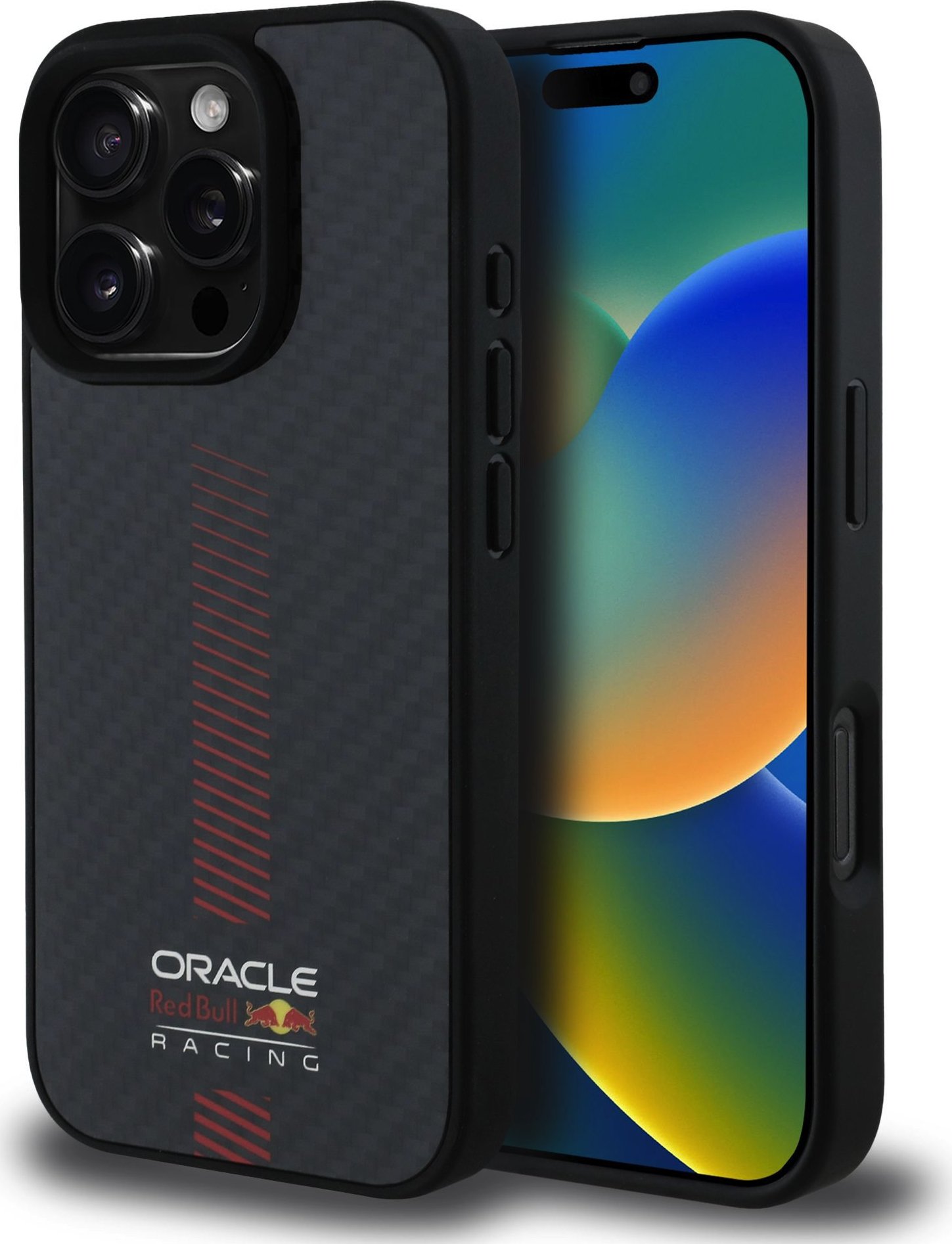Red Bull Carbon Powerbar MagSafe Zadní Kryt pro iPhone 16 Pro Max Black