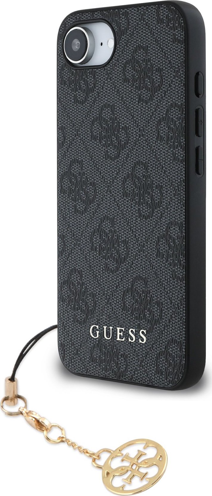 Guess 4G Charm Zadní Kryt pro iPhone 16e Tone on Tone Grey