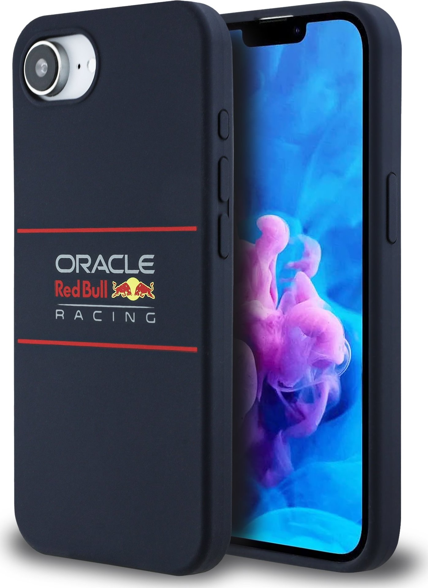 Red Bull Silicone Horizontal Logo MagSafe Zadní Kryt pro iPhone 16e Navy