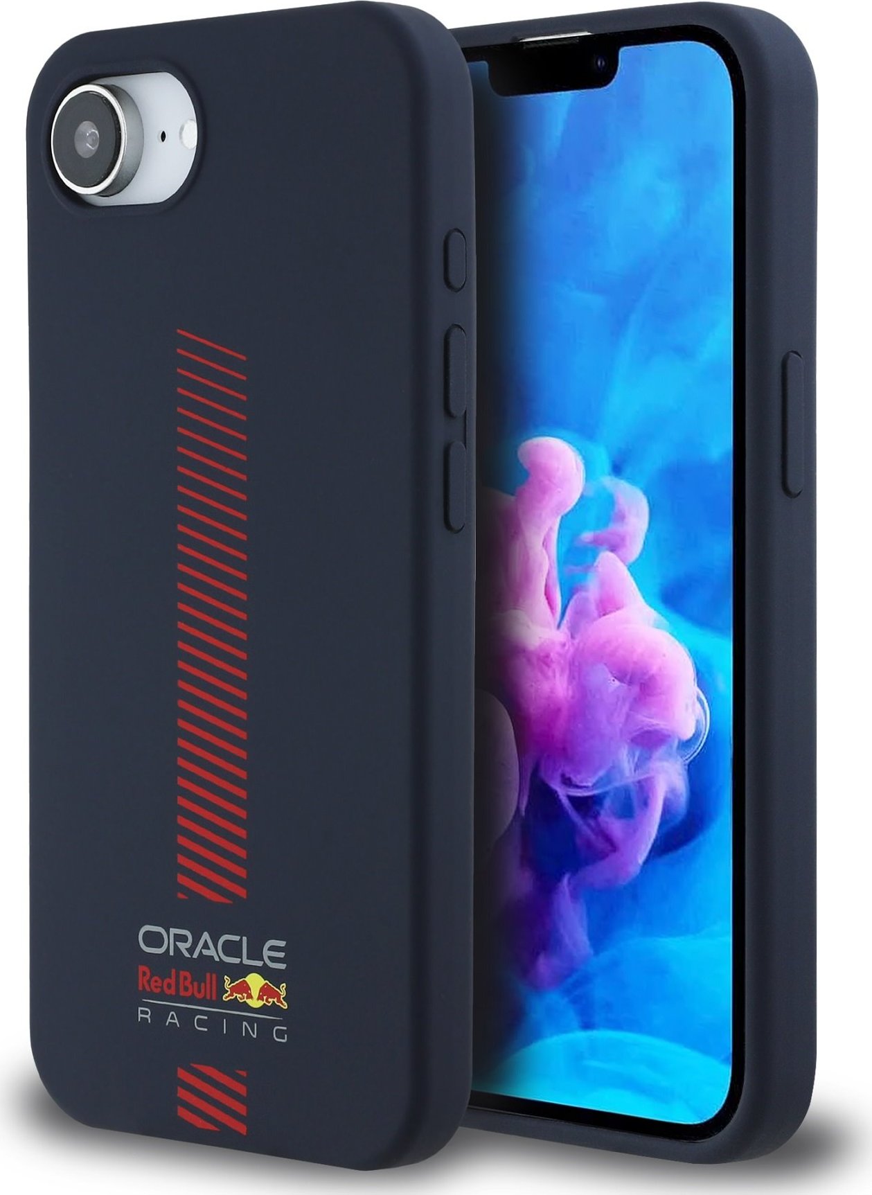 Red Bull Silicone Powerbar MagSafe Zadní Kryt pro iPhone 16e Navy