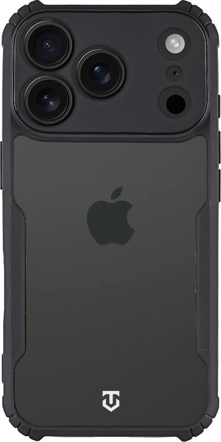 Tactical Quantum Stealth Kryt pro Apple iPhone 17 Pro Clear/Black