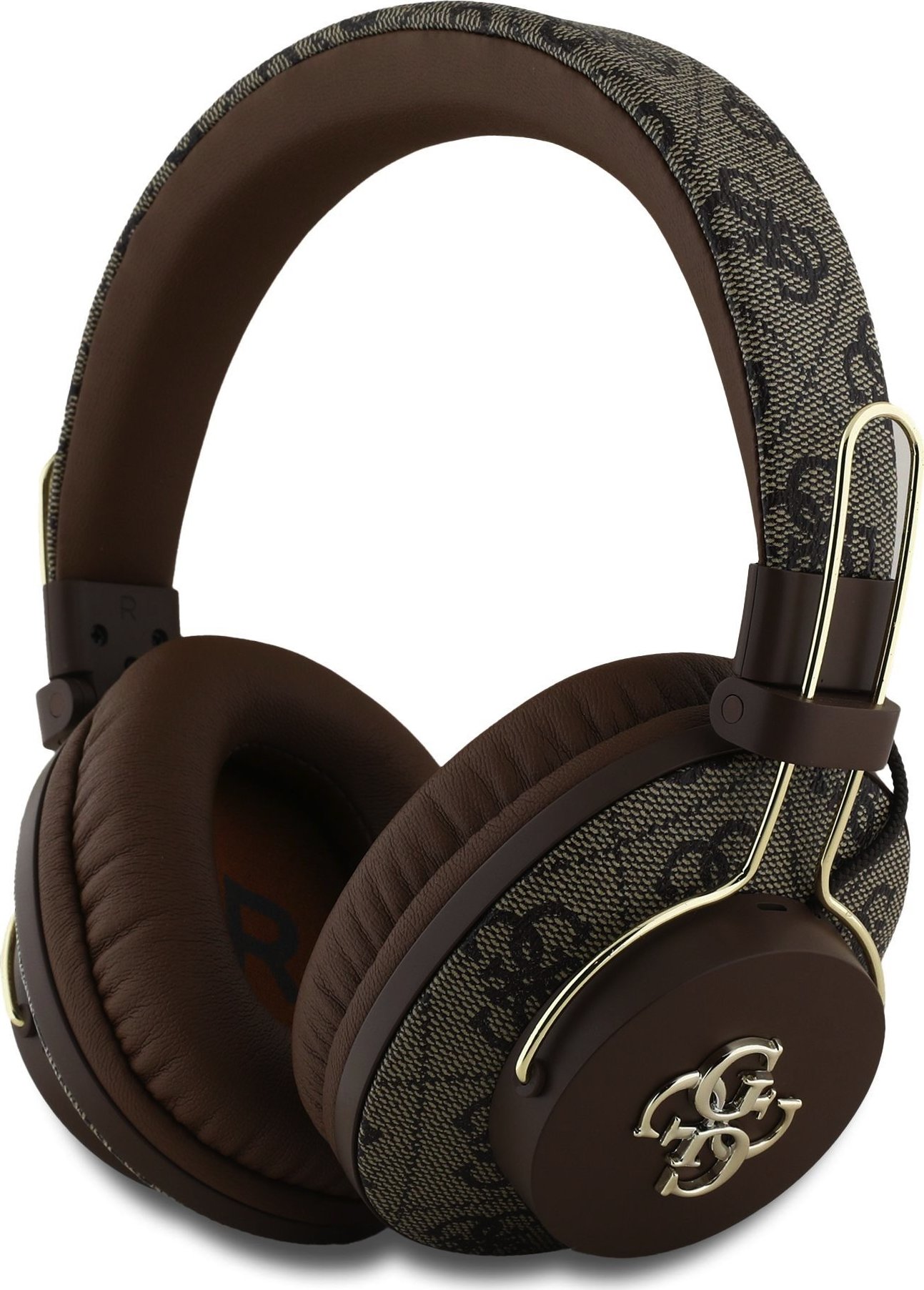 Guess PU 4G Metal Logo ENC Bezdrátová Sluchátka Brown