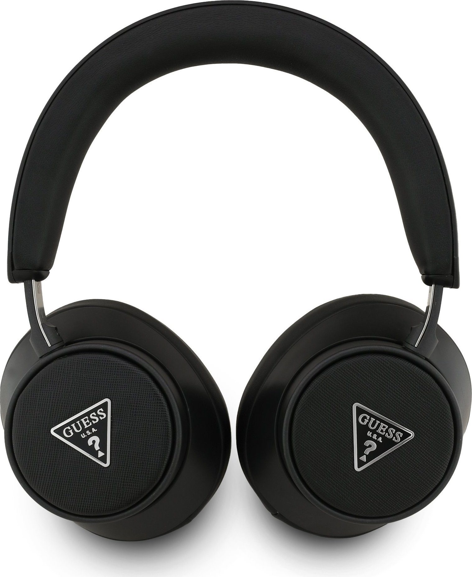 Guess PU Saffiano Triangle Logo ENC Bezdrátová Sluchátka Black