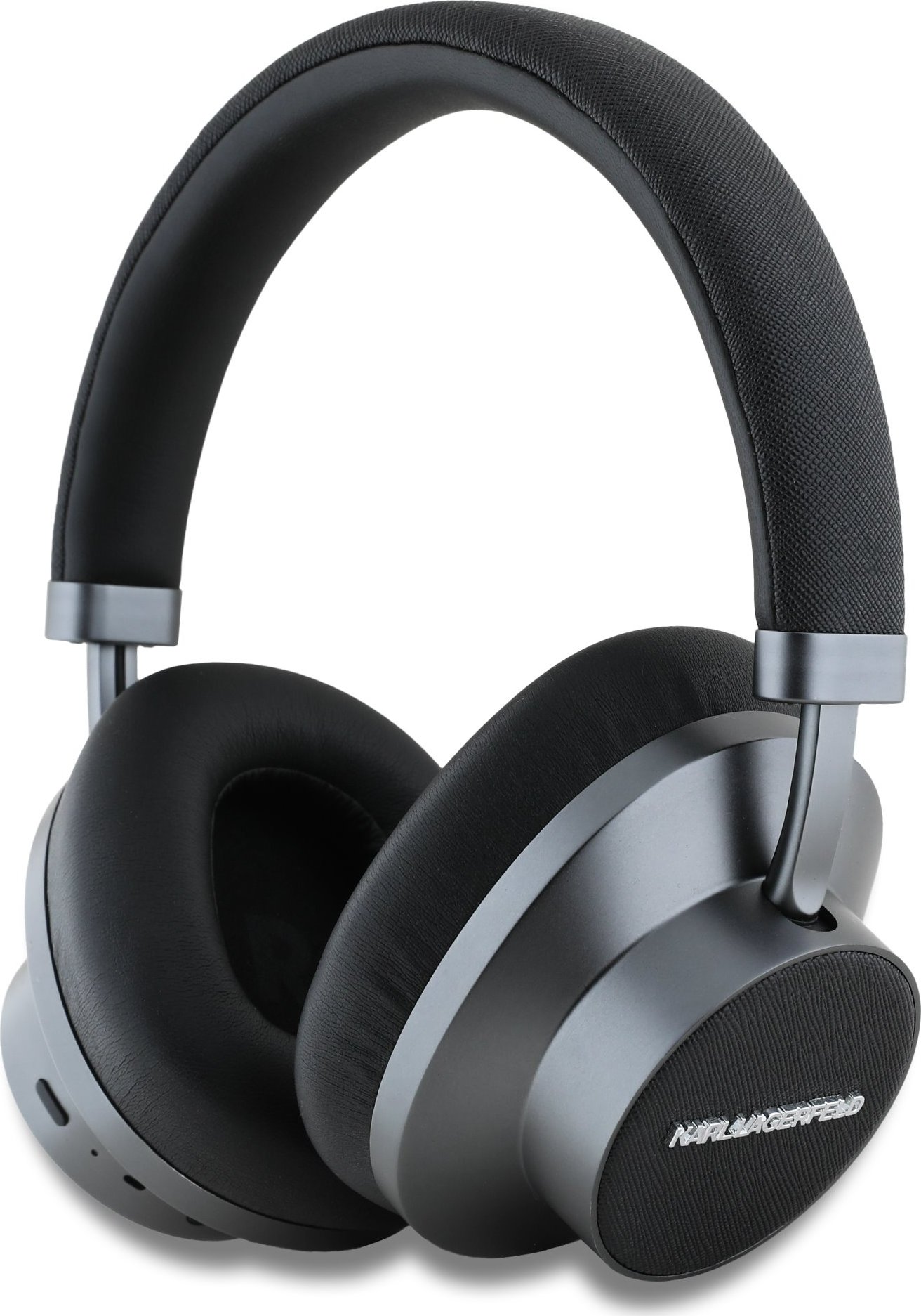 Karl Lagerfeld Saffiano Metal Logo ANC/ENC Bezdrátová Sluchátka Black