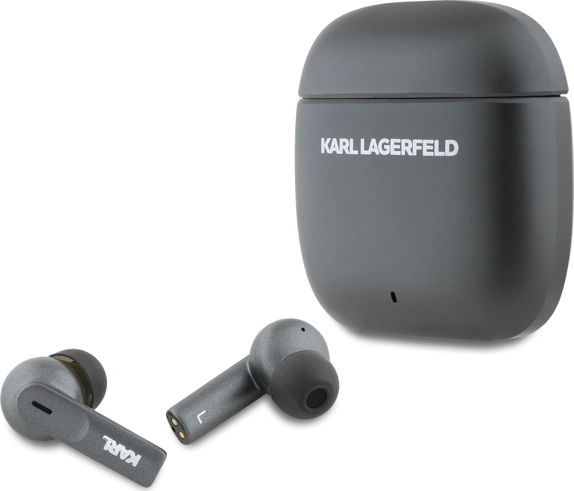 Karl Lagerfeld Elongated Logo ANC/ENC TWS Bezdrátová Sluchátka Black