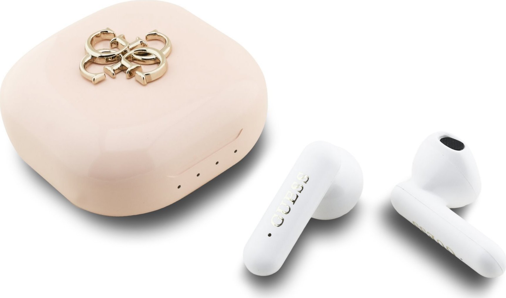 Guess 4G Metal Logo TWS Bezdrátová Sluchátka Pink