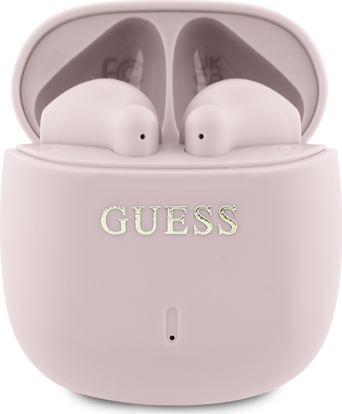 Guess Printed Classic Logo TWS Bezdrátová Sluchátka Pink