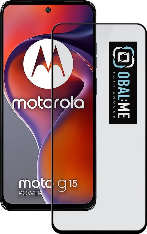 OBAL:ME 5D Tvrzené Sklo pro Motorola G15/G15 Power Black
