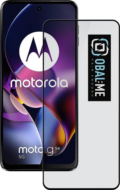 OBAL:ME 5D Tvrzené Sklo pro Motorola G54 5G/Power Edition Black