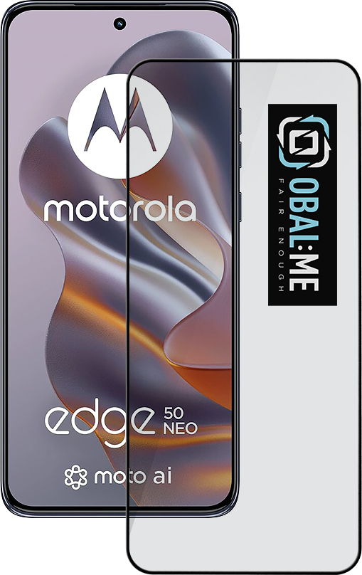 OBAL:ME 5D Tvrzené Sklo pro Motorola Edge 50 Neo/60 Neo Black