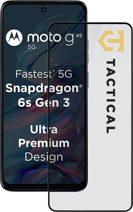 Tactical Glass Shield 5D sklo pro Motorola G45 Black