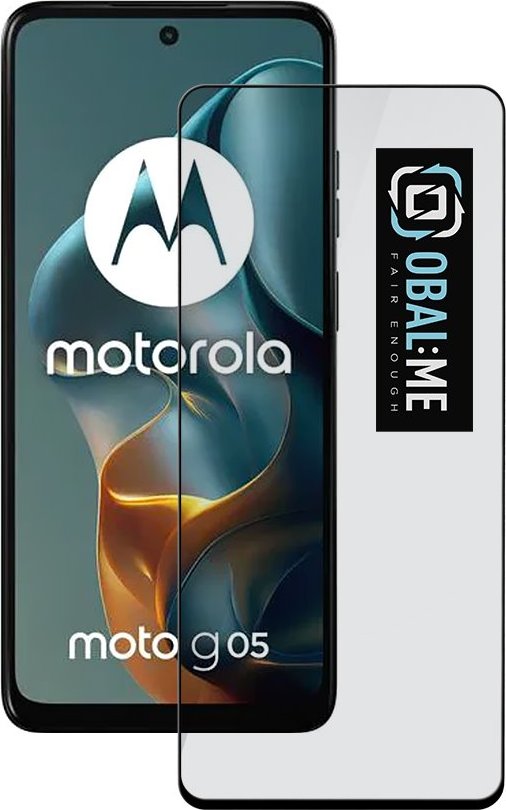 OBAL:ME 5D Tvrzené Sklo pro Motorola G05/E15 Black