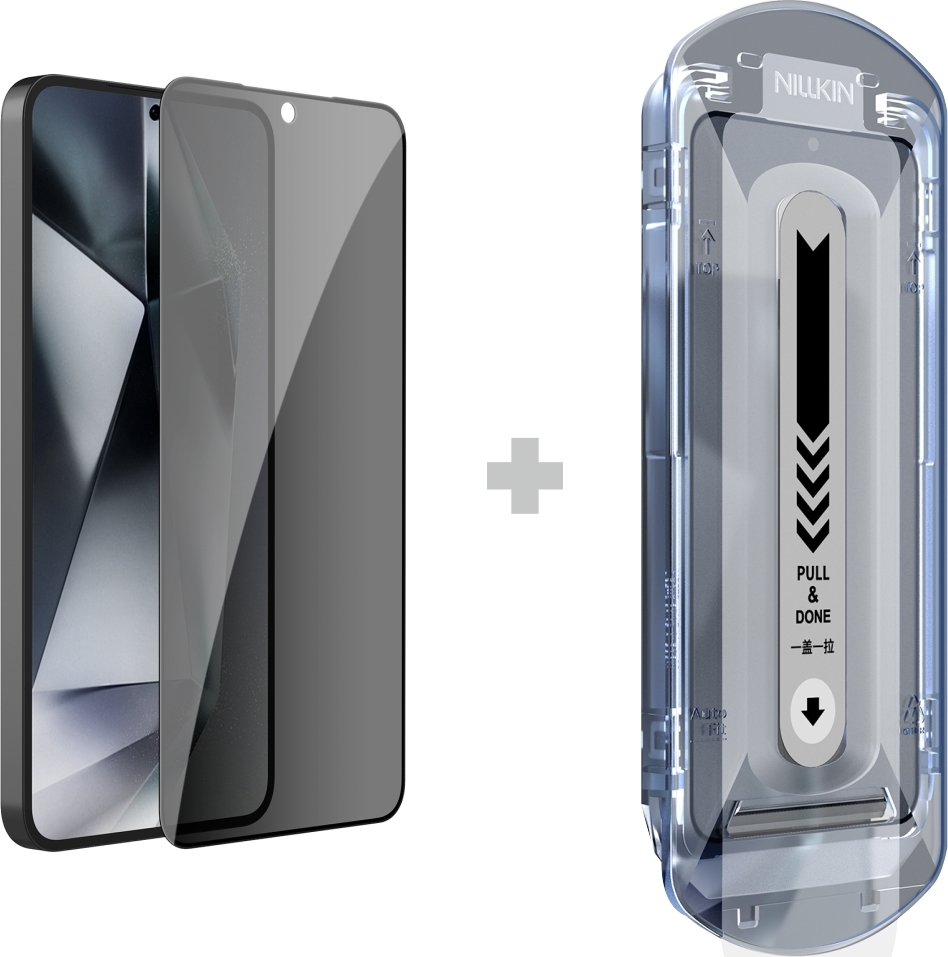 Nillkin Tvrzené Sklo 0.25mm Guardian 2.5D pro Samsung Galaxy S25+ Black (s aplikátorem)