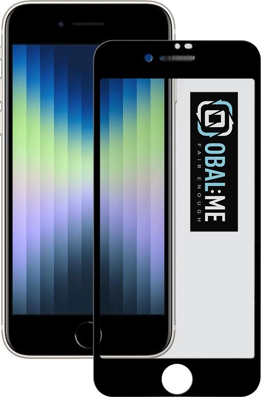 OBAL:ME 5D Tvrzené Sklo pro Apple iPhone 7/8/SE2020/SE2022 Black
