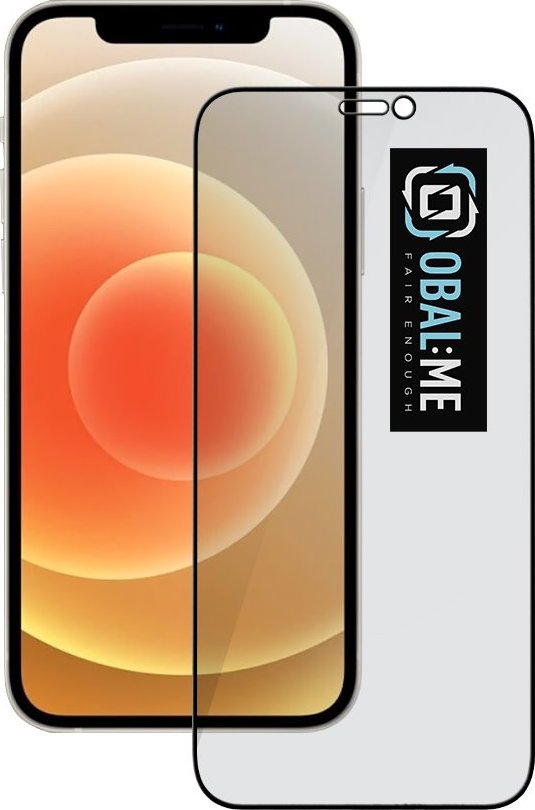 OBAL:ME Privacy 5D Tvrzené Sklo pro Apple iPhone 12 Mini Black