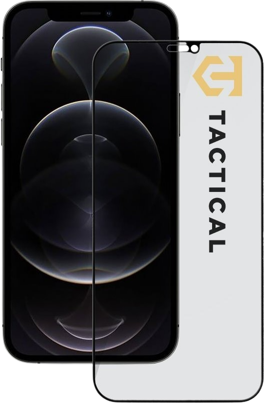 Tactical Glass Shield Privacy Stealth 5D sklo pro Apple iPhone 12 Pro Max Black
