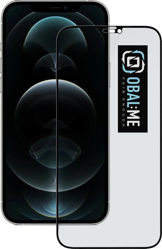 OBAL:ME Privacy 5D Tvrzené Sklo pro Apple iPhone 12/12 Pro Black