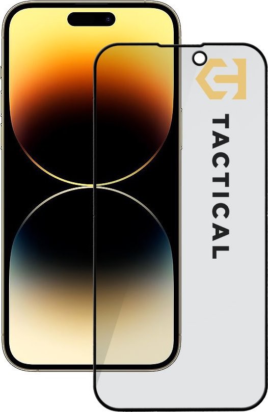 Tactical Glass Shield Privacy Stealth 5D sklo pro Apple iPhone 14 Pro Black