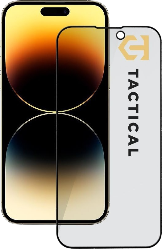 Tactical Glass Shield Privacy Stealth 5D sklo pro Apple iPhone 14 Pro Black