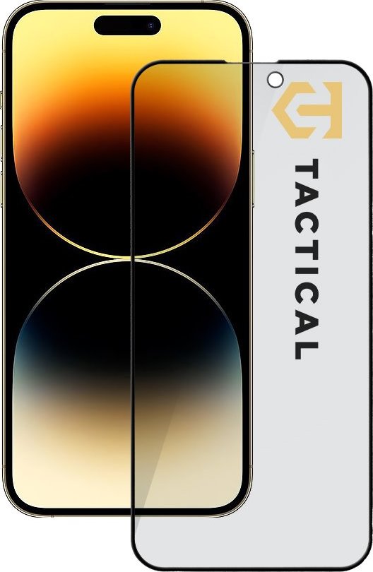 Tactical Glass Shield Privacy Stealth 5D sklo pro Apple iPhone 14 Pro Max Black