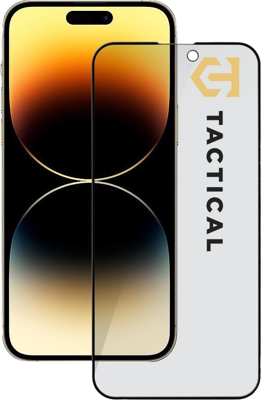 Tactical Glass Shield Privacy Stealth 5D sklo pro Apple iPhone 14 Pro Max Black