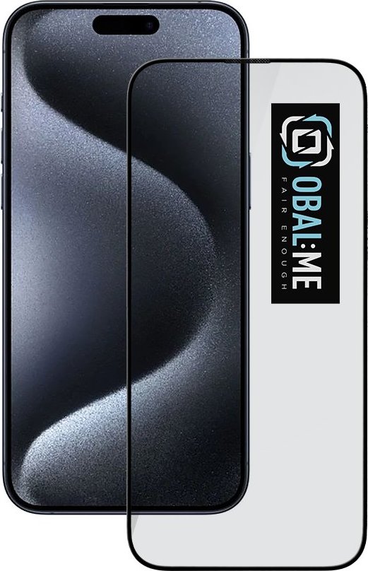OBAL:ME 5D Tvrzené Sklo pro Apple iPhone 15 Pro Black