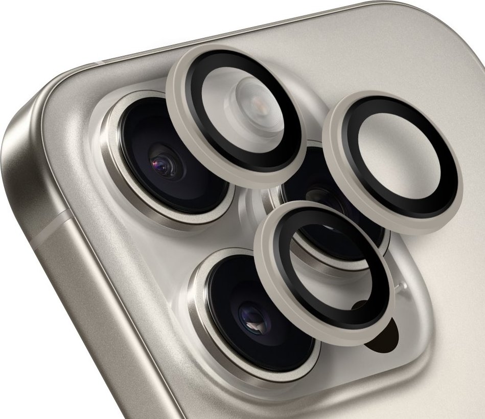 OBAL:ME Ochrana Čoček pro Apple iPhone 15 Pro/15 Pro Max Natural Titanium