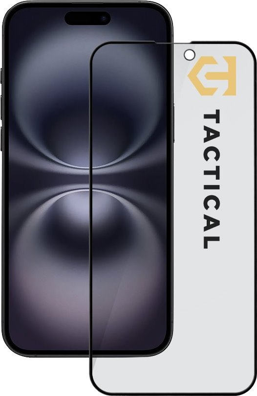 Tactical Glass Shield Privacy Stealth 5D sklo pro Apple iPhone 15 Plus/16 Plus Black