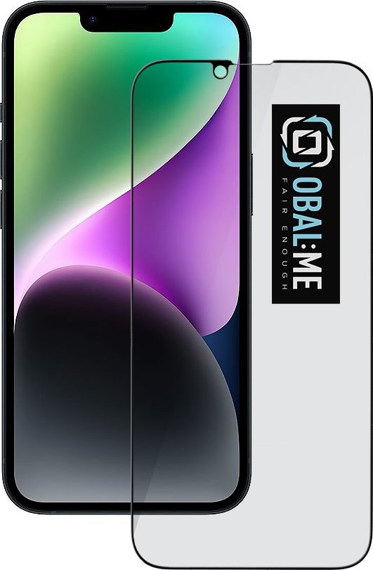 OBAL:ME Privacy 5D Tvrzené Sklo pro Apple iPhone 13/13 Pro/14/16e Black