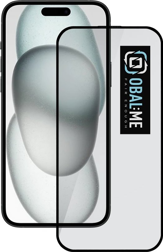 OBAL:ME 5D Tvrzené Sklo pro Apple iPhone 15/16 Black