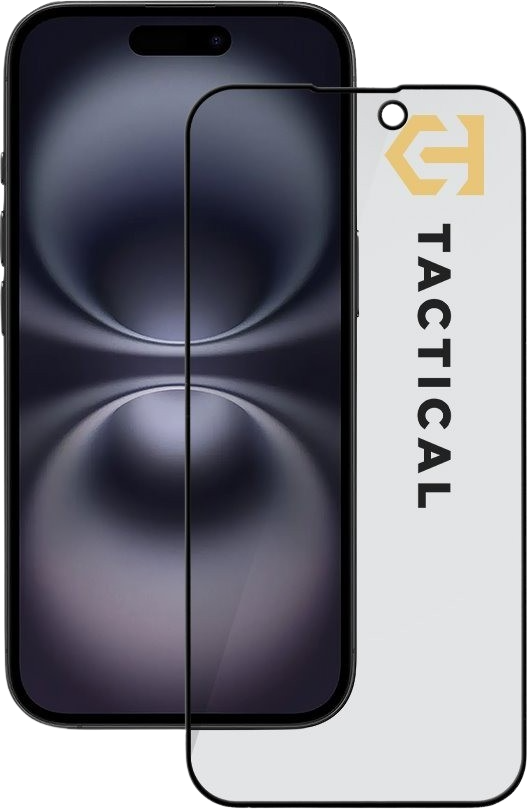 Tactical Glass Shield Privacy Stealth 5D sklo pro Apple iPhone 15/16 Black