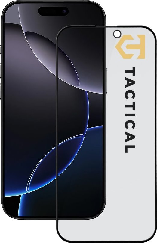 Tactical Glass Shield Privacy Stealth 5D sklo pro Apple iPhone 16 Pro/17 Black