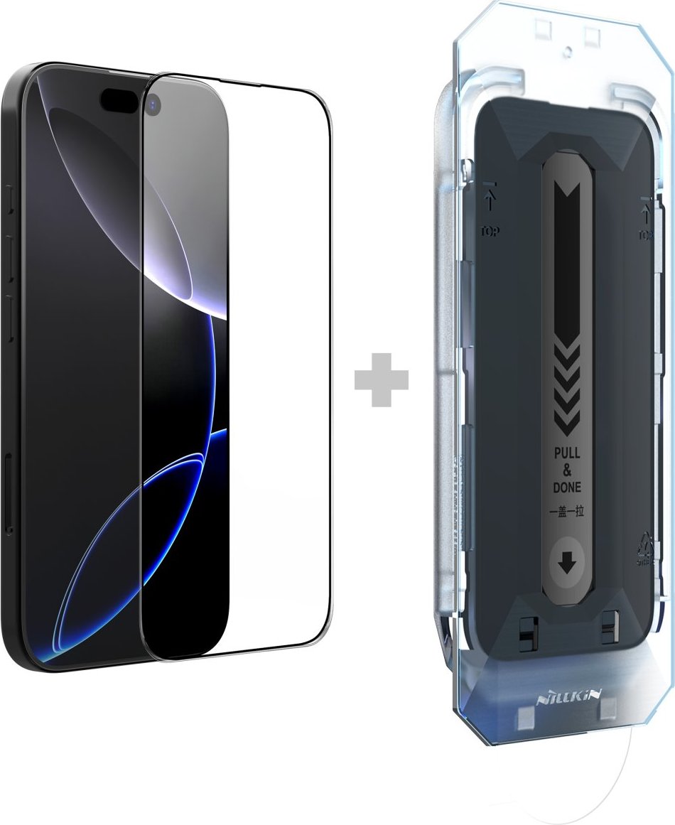 Nillkin Tvrzené Sklo 2.5D CP+ PRO Black pro Apple iPhone 16 Pro Max (s aplikátorem)