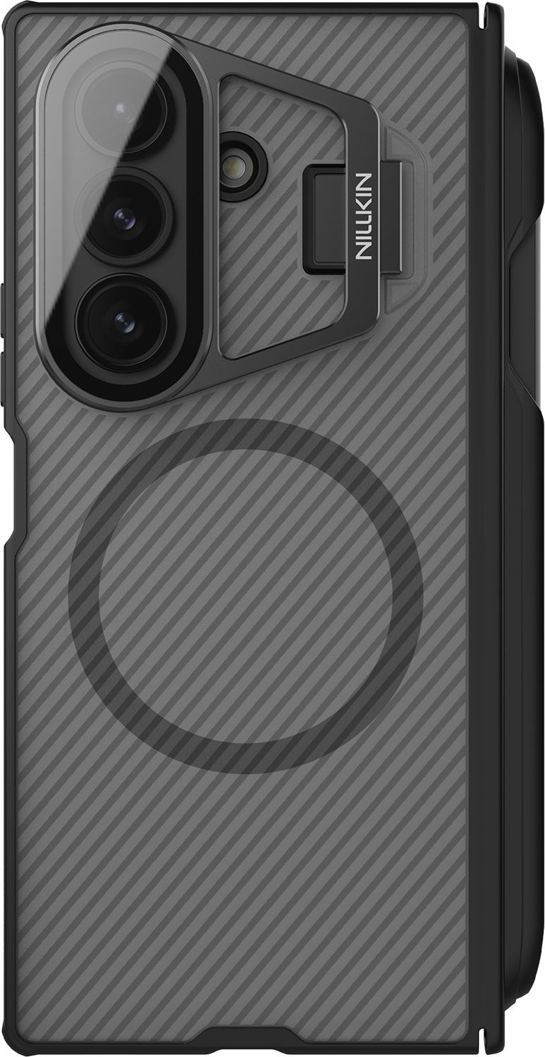 Nillkin CamShield Prop Magnetic Pen Slot Zadní Kryt pro Samsung Galaxy Z Fold 7 Transparent Black