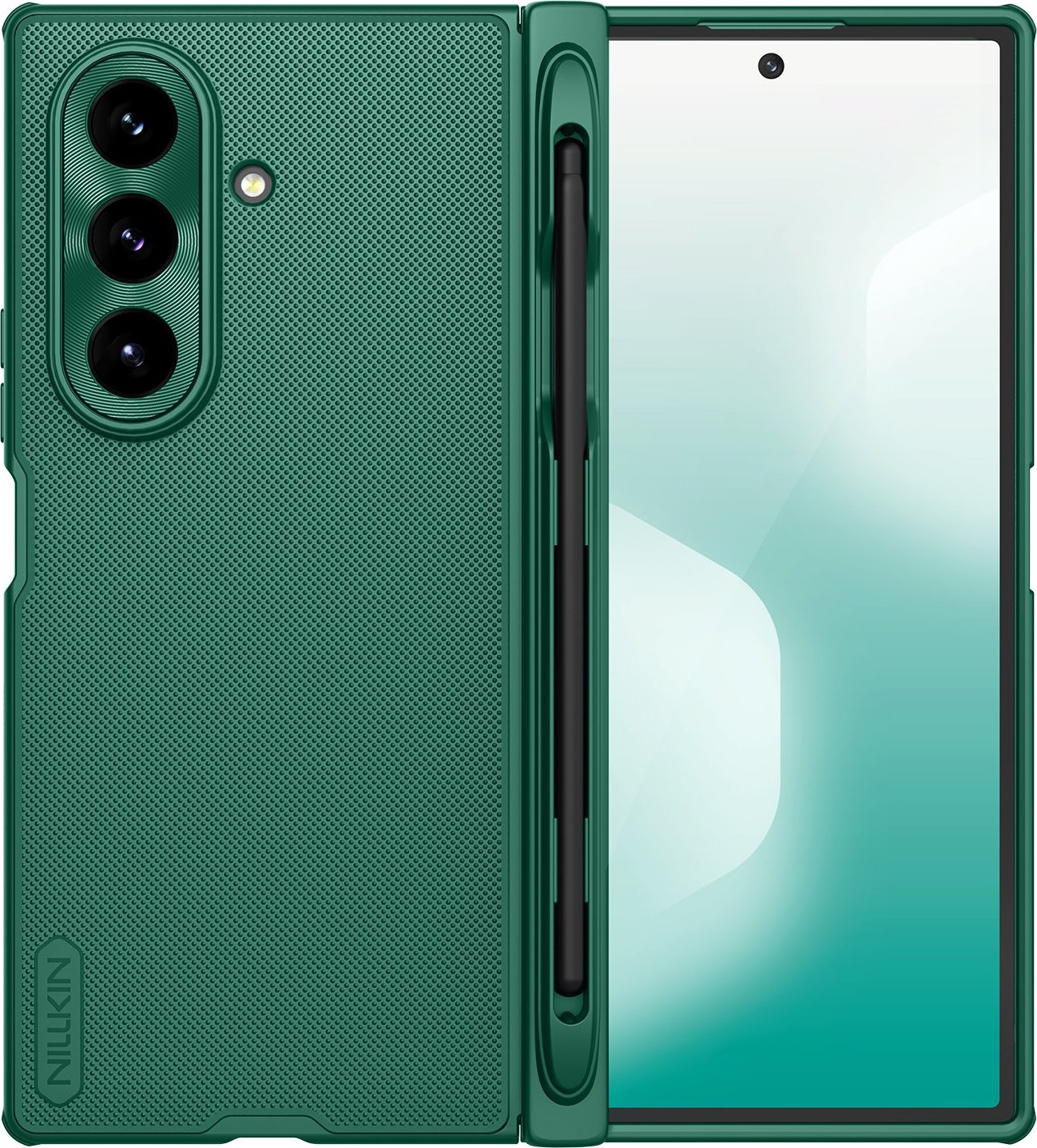 Nillkin Super Frosted FOLD Magnetic Pen Slot Zadní Kryt pro Samsung Galaxy Z Fold 7 Dark Green