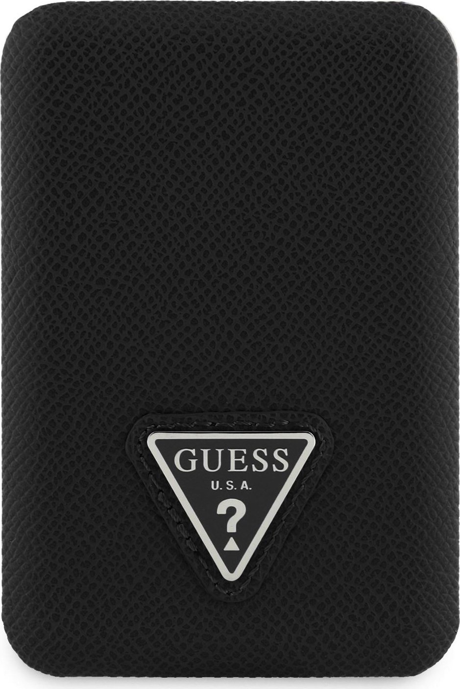 Guess PU Grained Triangle Logo MagSafe Powerbanka 5000mAh Black