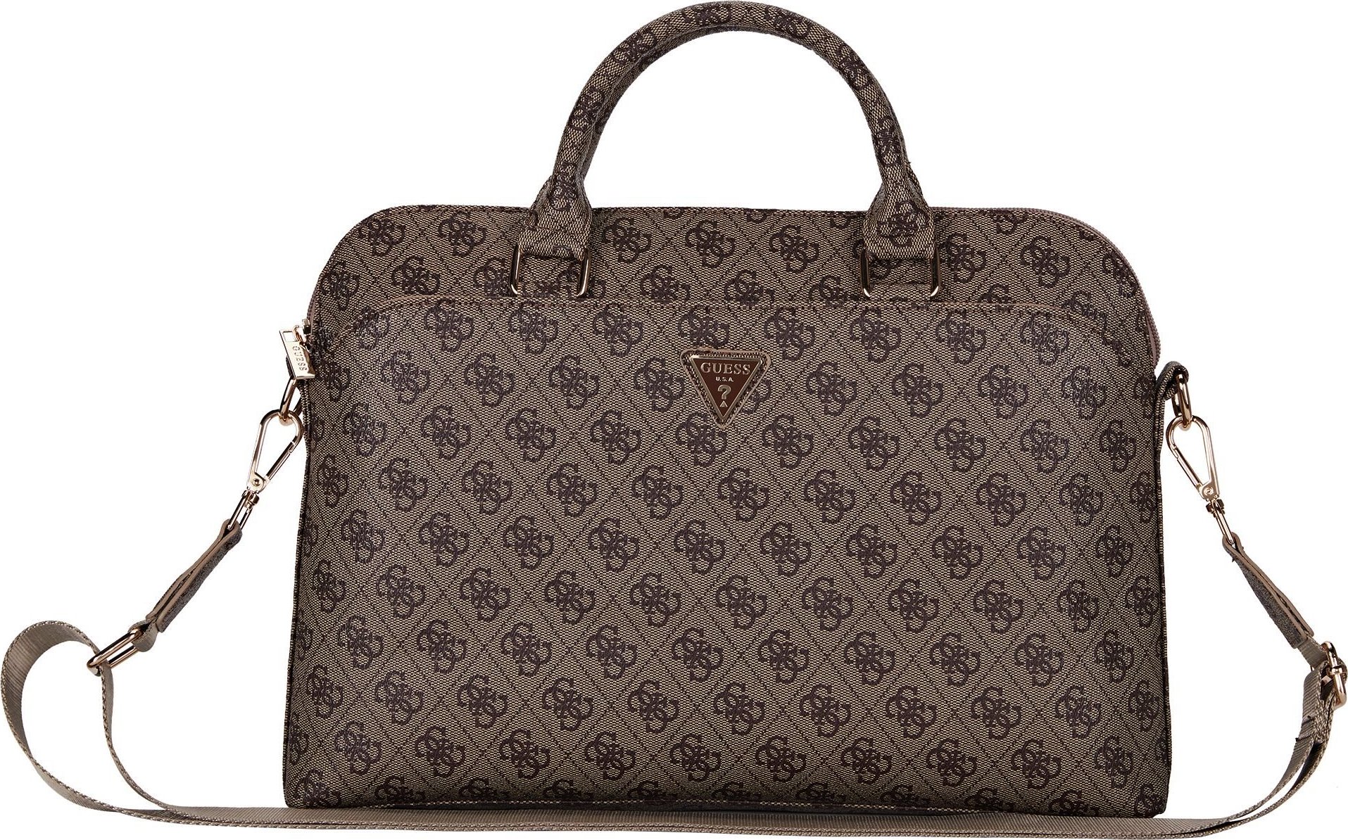 Guess PU 4G Triangle Logo Taška na Notebook 13/14/15" Brown