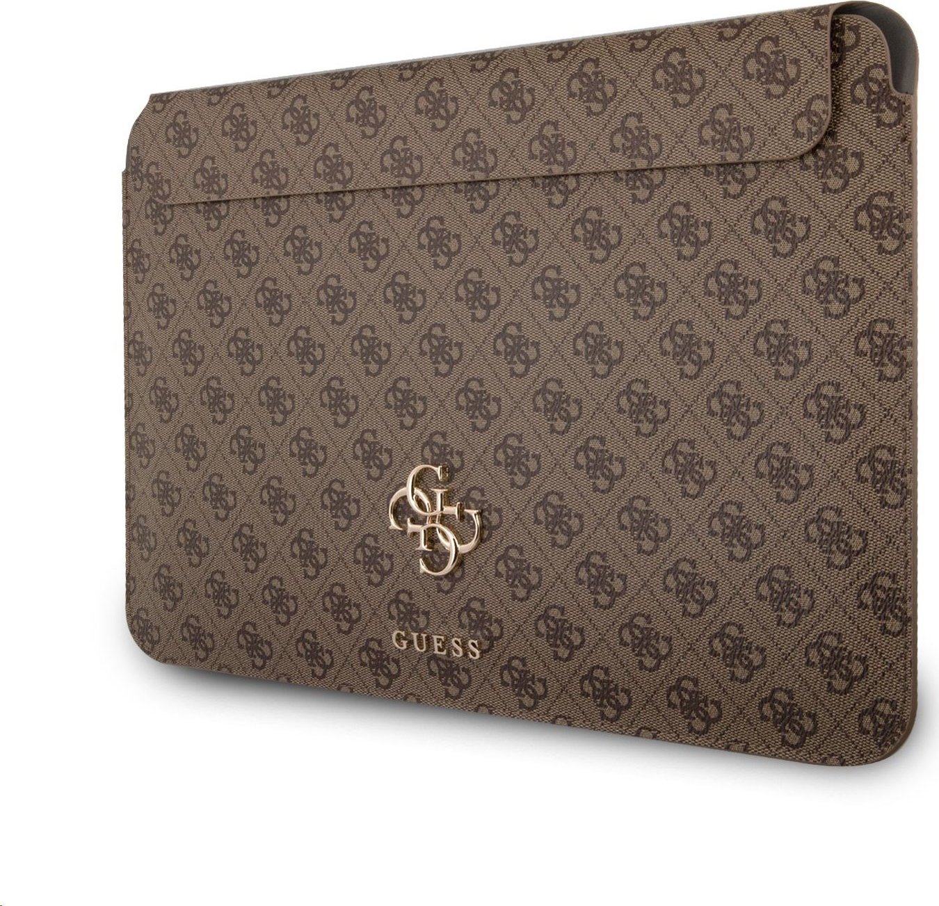 Guess PU 4G Metal Logo Computer Sleeve 13" Brown