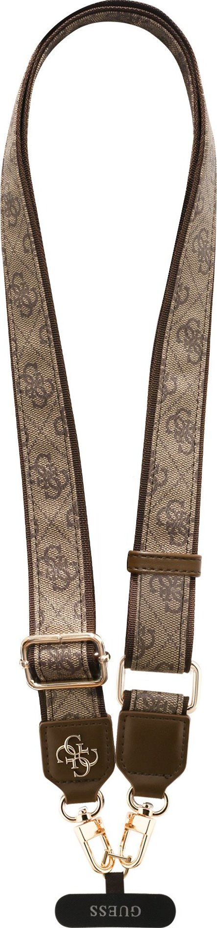 Guess Crossbody Popruh PU 4G Metal Logo Brown